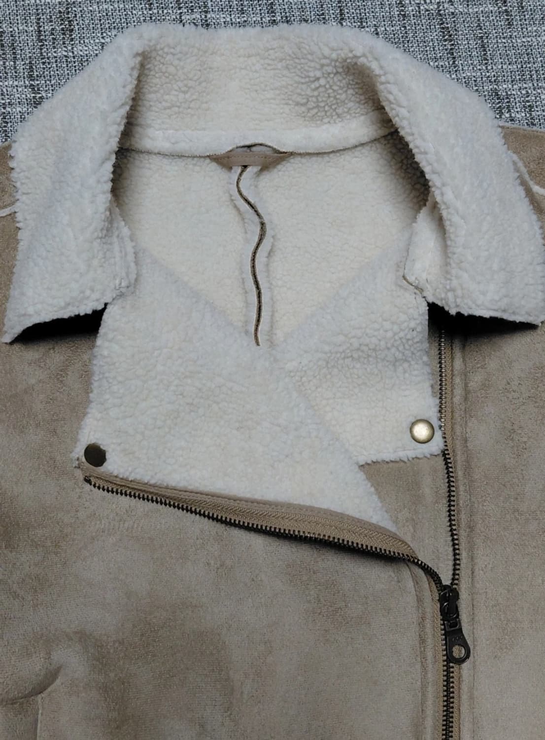 일본 GU 여성 무스탕 자켓 L 상품이미지7