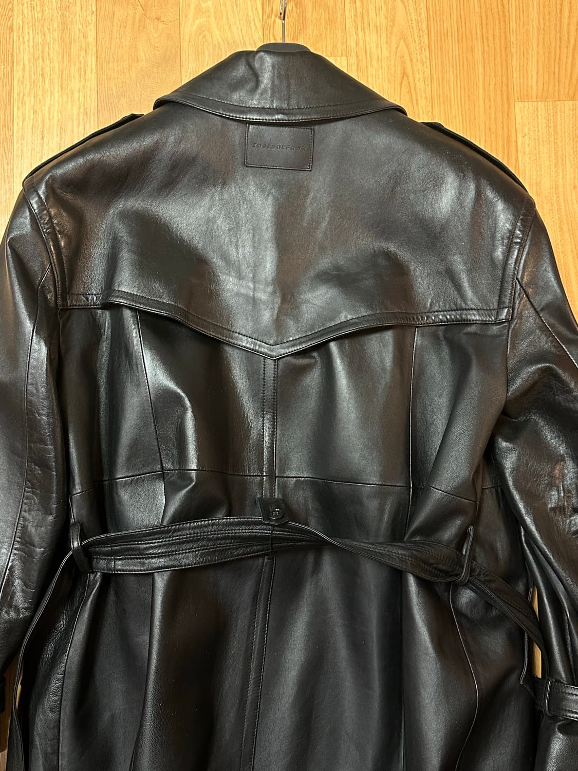 인스턴트펑크 리얼레더 트렌치코트 상품이미지6