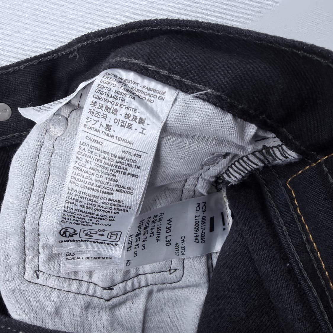 리바이스 517 블랙 부츠컷 데님 상품이미지5