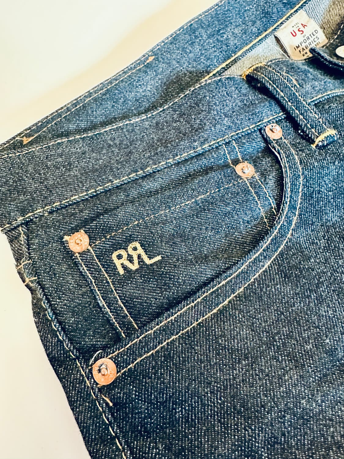 RRL 더블알엘 슬림핏 리지드 32-32 신품급 올드 모델 상품이미지2