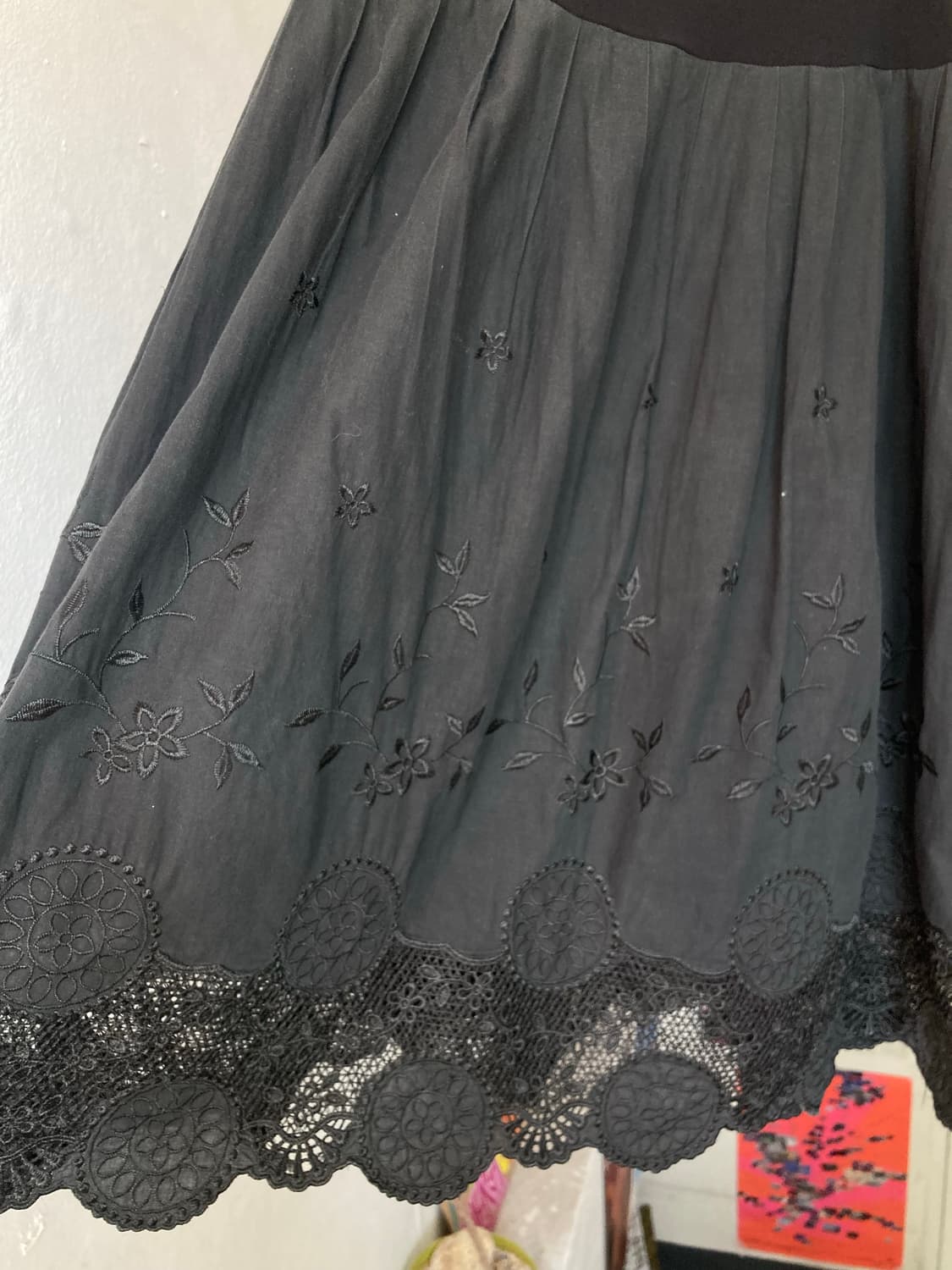 밴딩 레이스 펀칭 스커트 상품이미지4