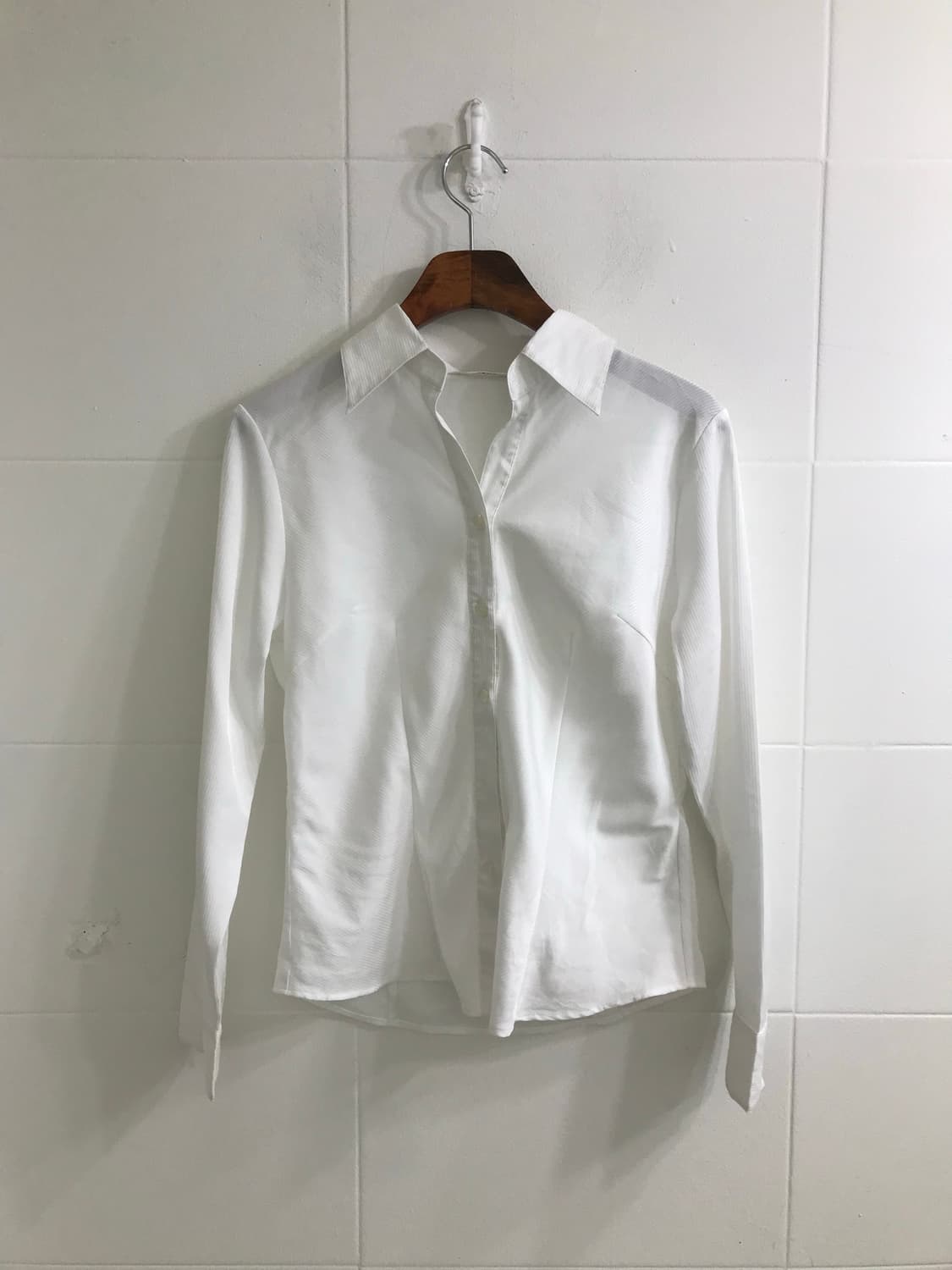 무채색 니혼진 프레피 무스탕 코트 코디세트 상품이미지7