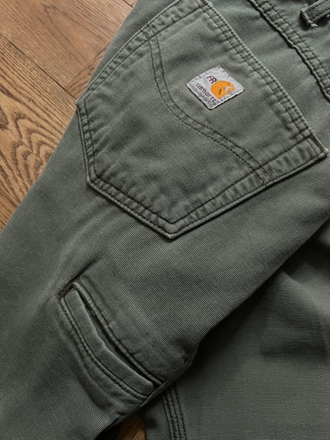 [35]칼하트FR USA 모스그린 싱글니 워크 팬츠 M13 상품이미지7