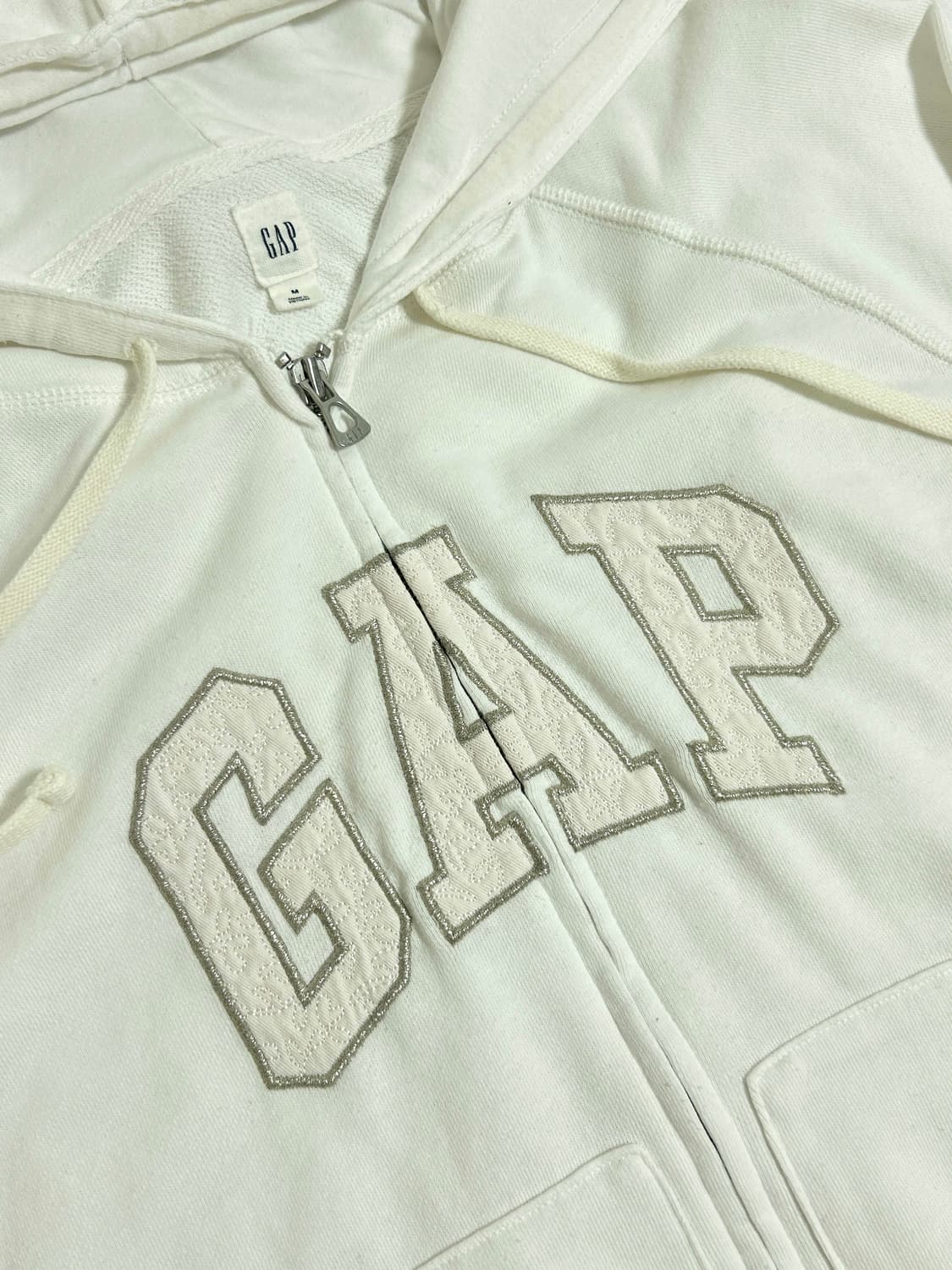 GAP 갭 화이트 후드집업 상품이미지2