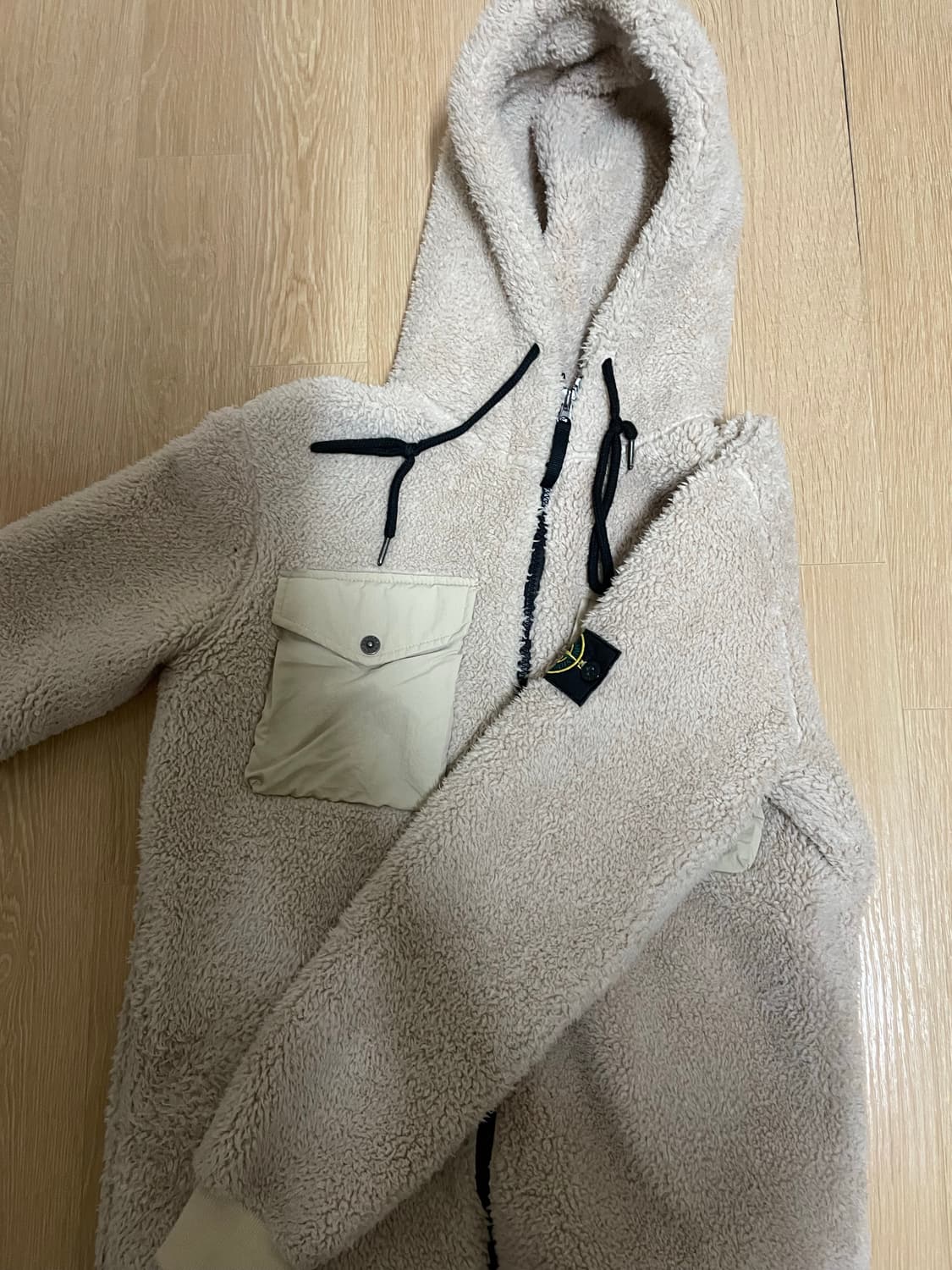 스톤아일랜드 후드 플리스 집업 자켓 상품이미지2