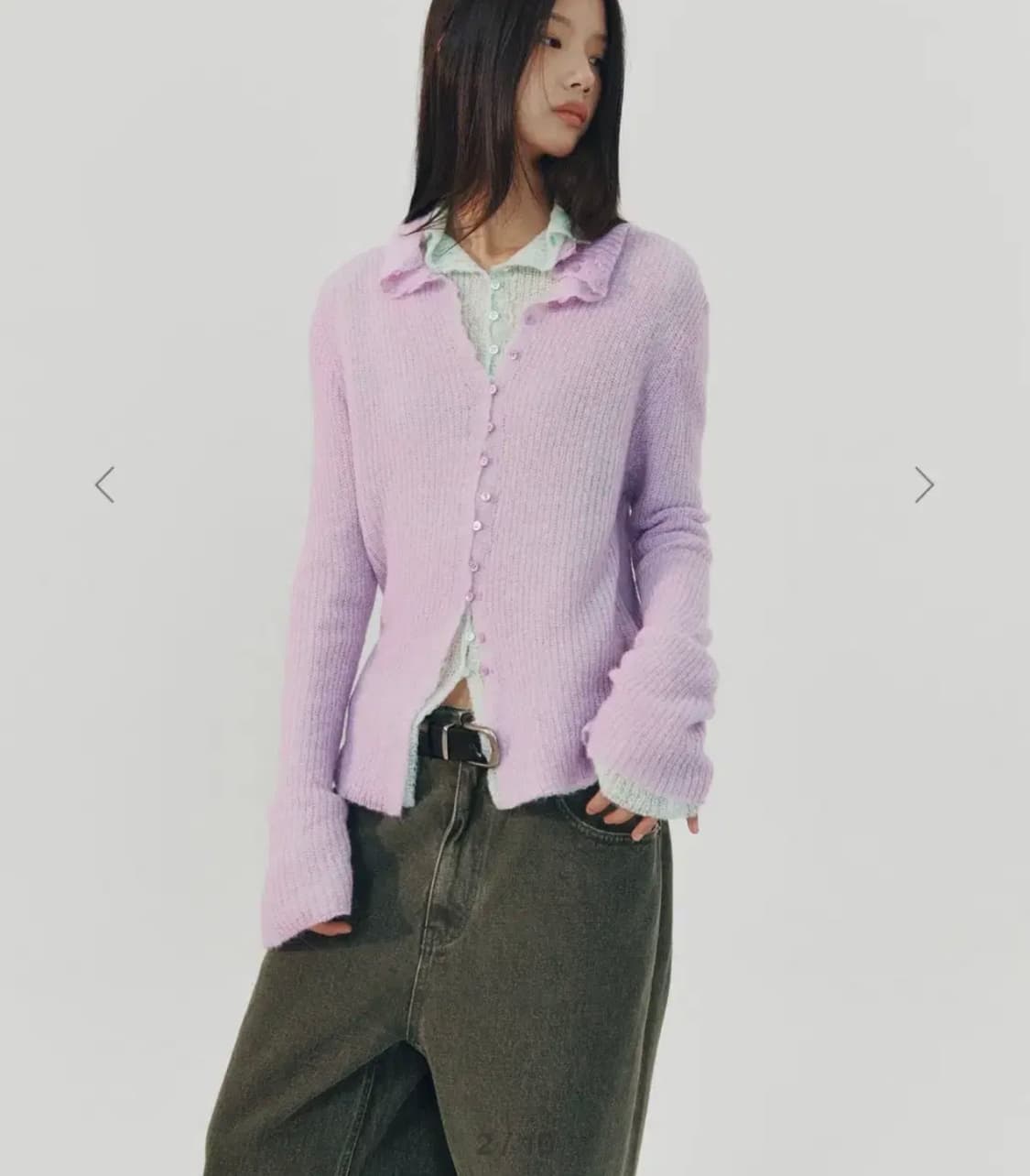 999휴머니티 브이넥 니트 가디건 상품이미지4