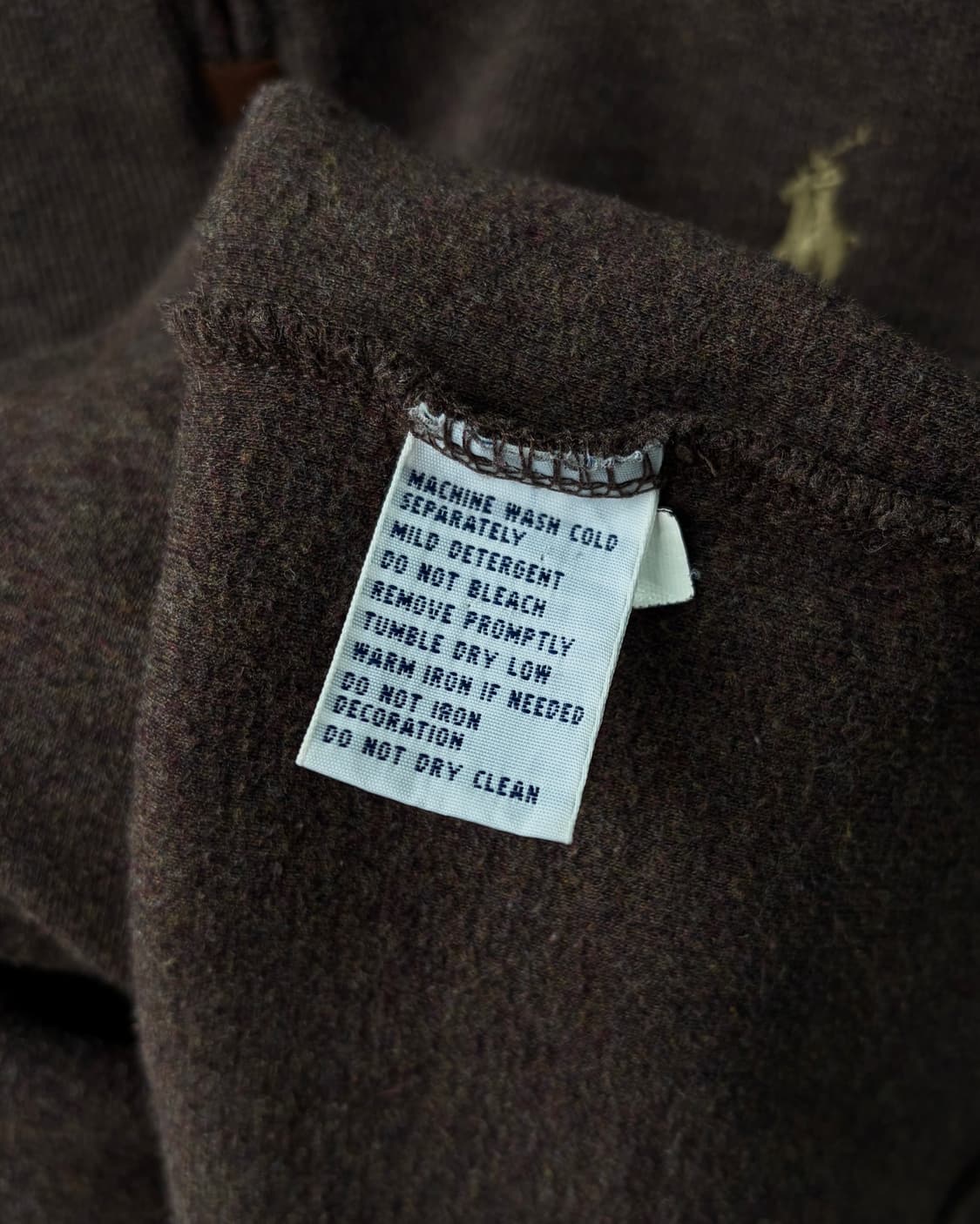 [M]폴로 랄프로렌 브라운 하프집업 코튼 니트 상품이미지7