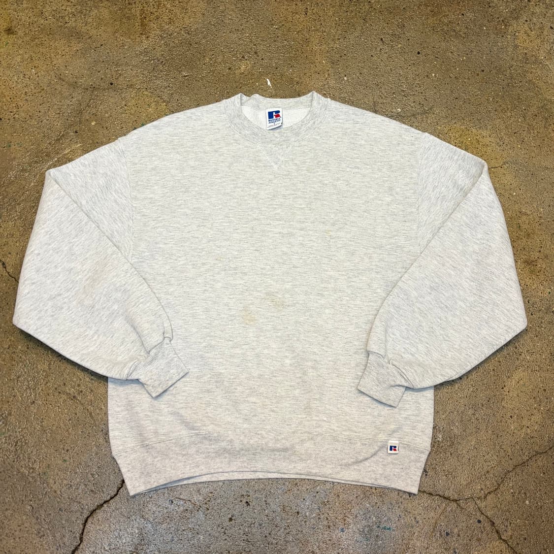 레어 90s Made in USA 미국 빈티지 러셀 무지 맨투맨 상품이미지1