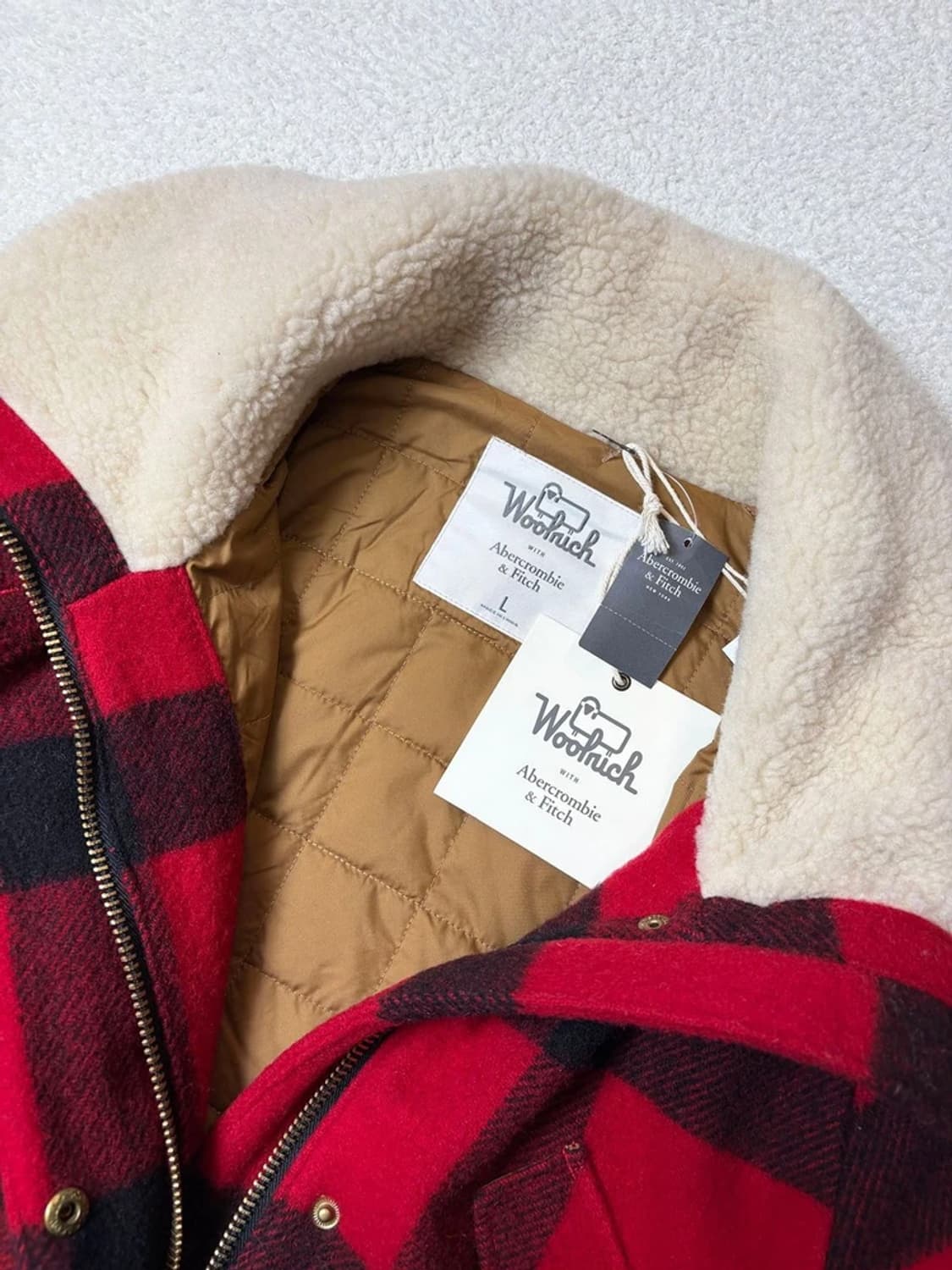 아베크롬비 x 울리치 00's 타탄 체크 코트 PN6536 상품이미지4