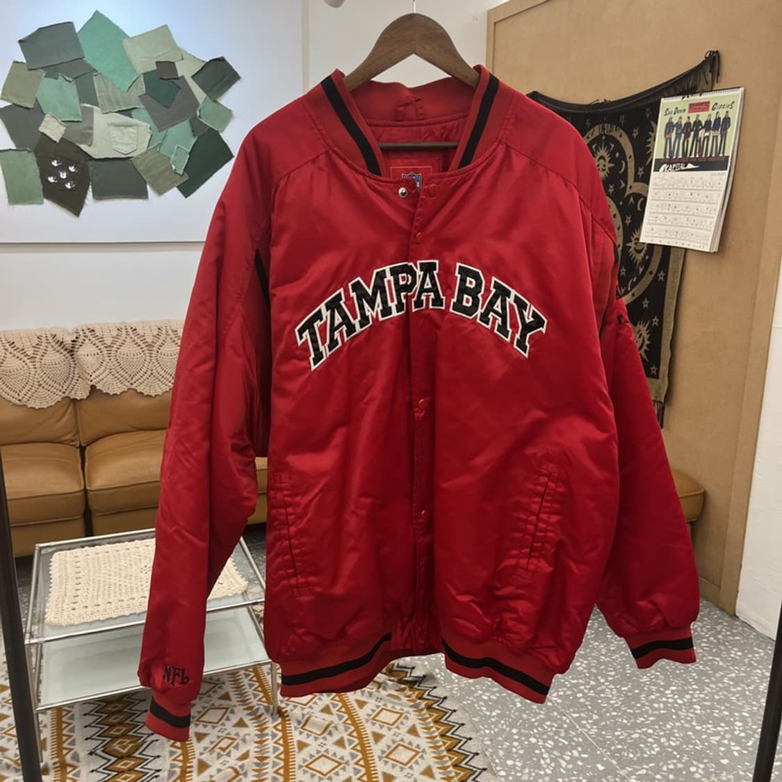 NFL 레트로 템파베이 버커니어스 빅사이즈 바시티자켓 4XL C11217 상품이미지3
