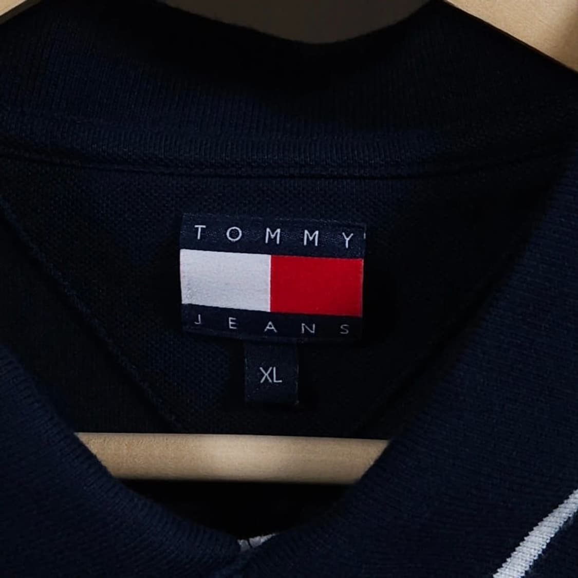 105 TOMMY 타미힐피거 반팔 카라티 네이비 상품이미지3