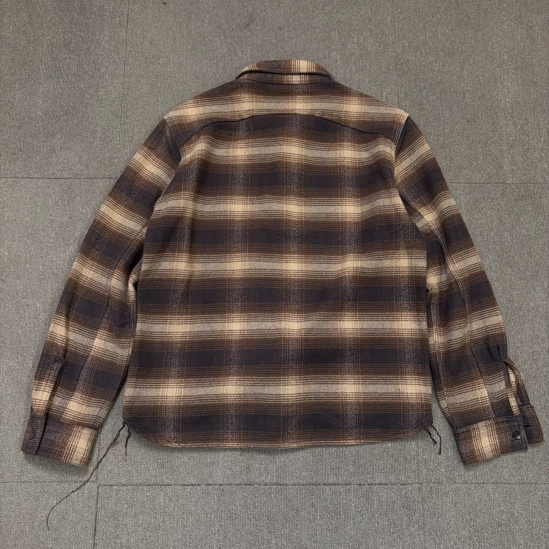 BENDAVIS 벤데이비스 옴브레 헤비플란넬 체크셔츠  상품이미지6