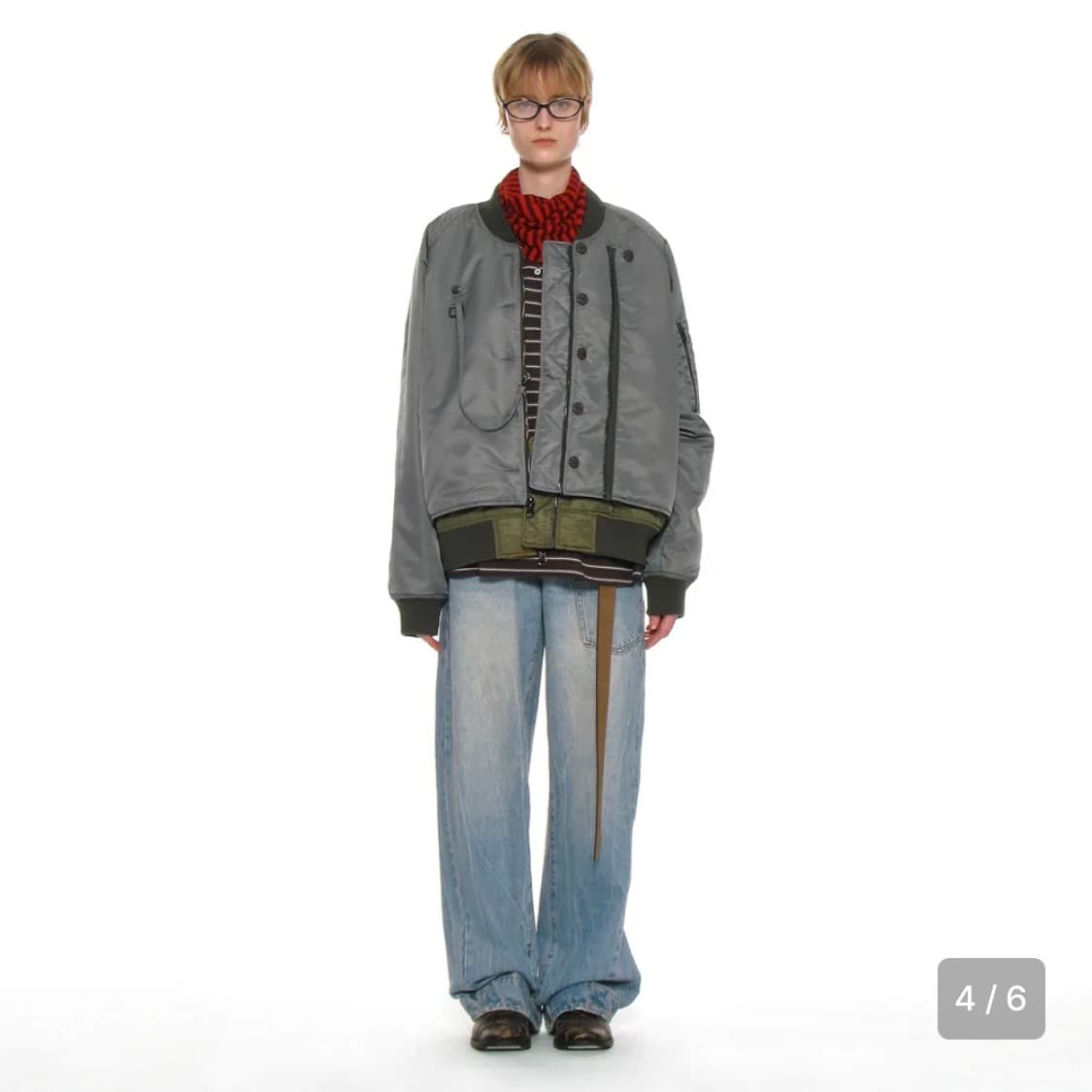 파르티멘토우먼 MA-1 봄버 자켓 카키 상품이미지1