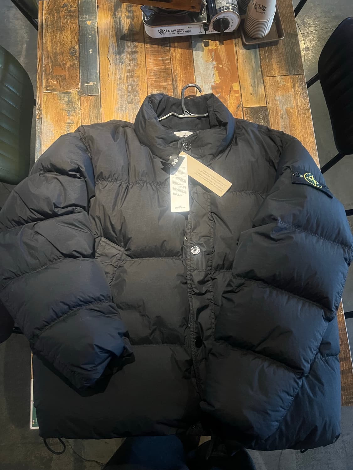 스톤아일랜드2025크링클랩스 패딩 블랙 XXL 상품이미지3