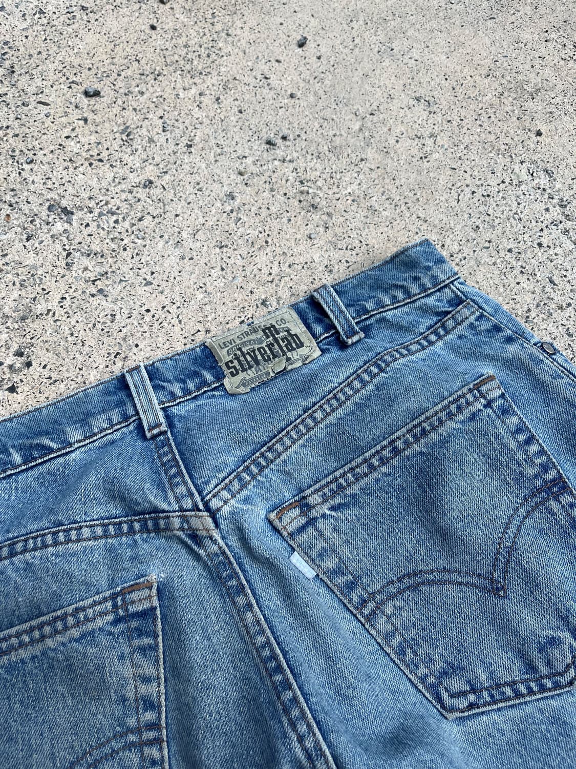 90s USA made Levi's Silver Tab 연청 상품이미지6