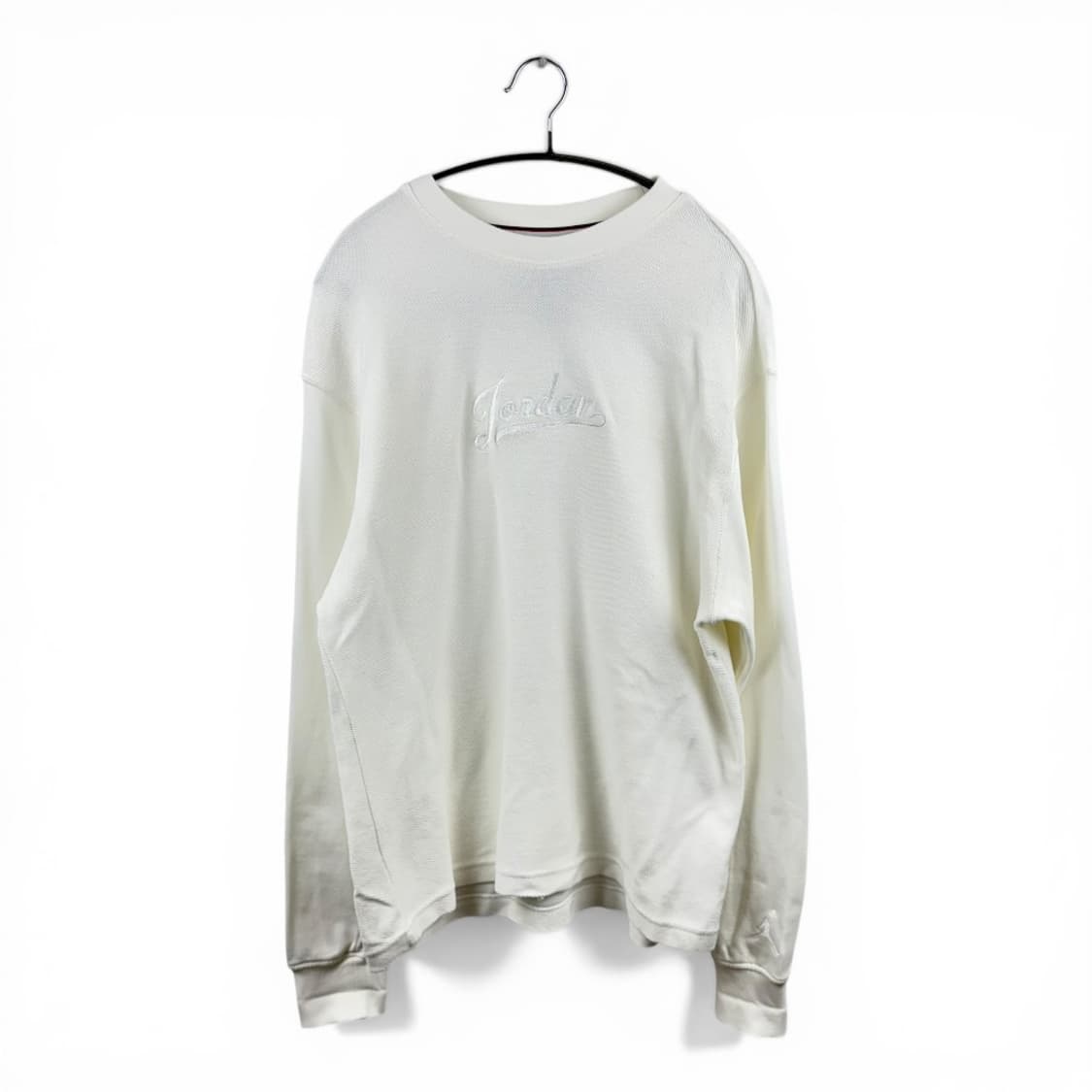 (L) 나이키 조던 자수로고 니트 맨투맨 아이보리 상품이미지1