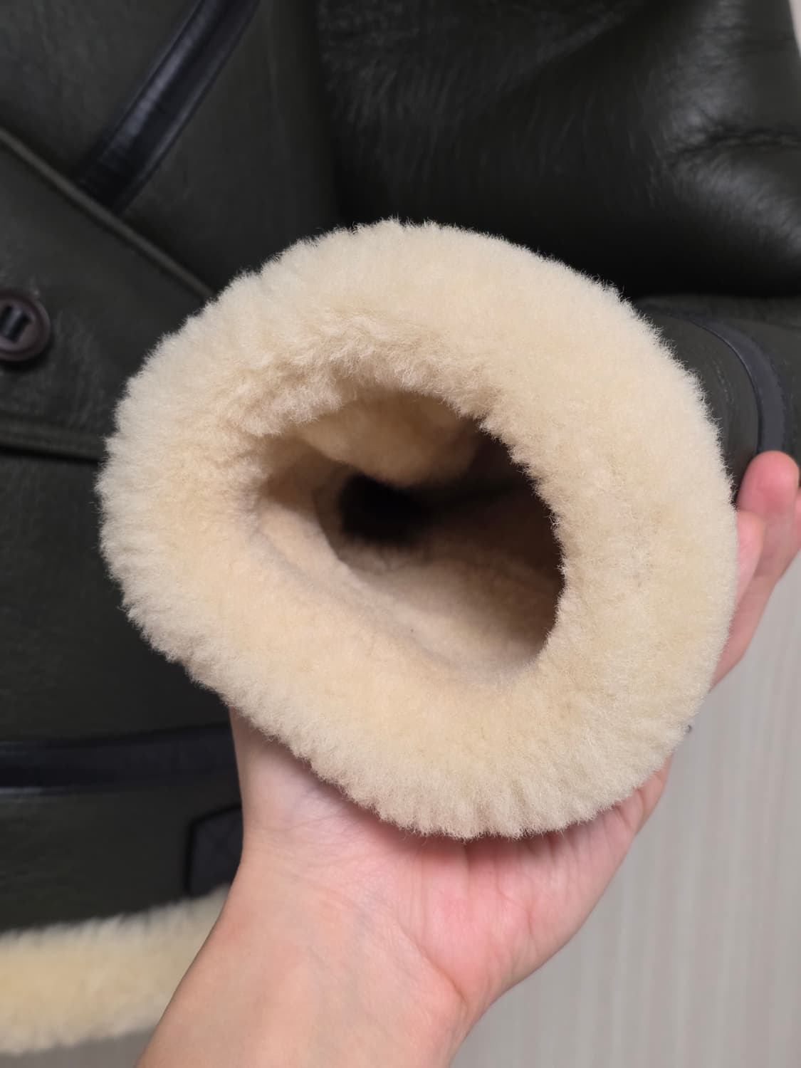 (L)이스트로그 b-3 무스탕 그린 상품이미지4