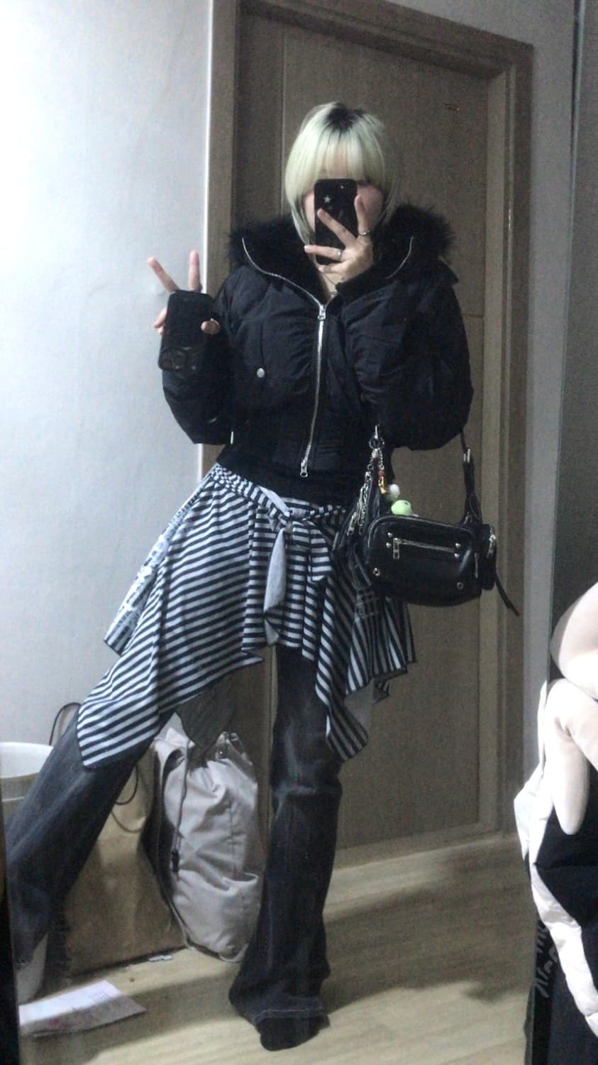 스키즘인듀싱 후드 퍼 자켓 상품이미지2