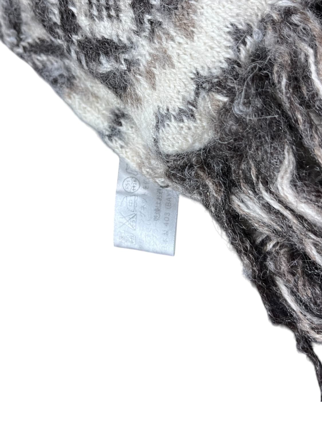 Vintage (maede in japan) 노르딕 패턴 머플러  상품이미지3