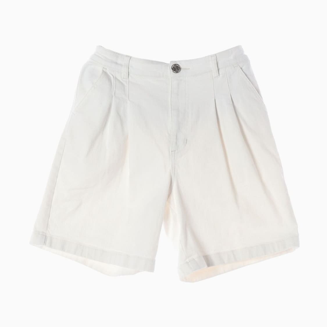 스틸베네통 화이트 투핀턱 코튼 쇼츠 42 상품이미지1