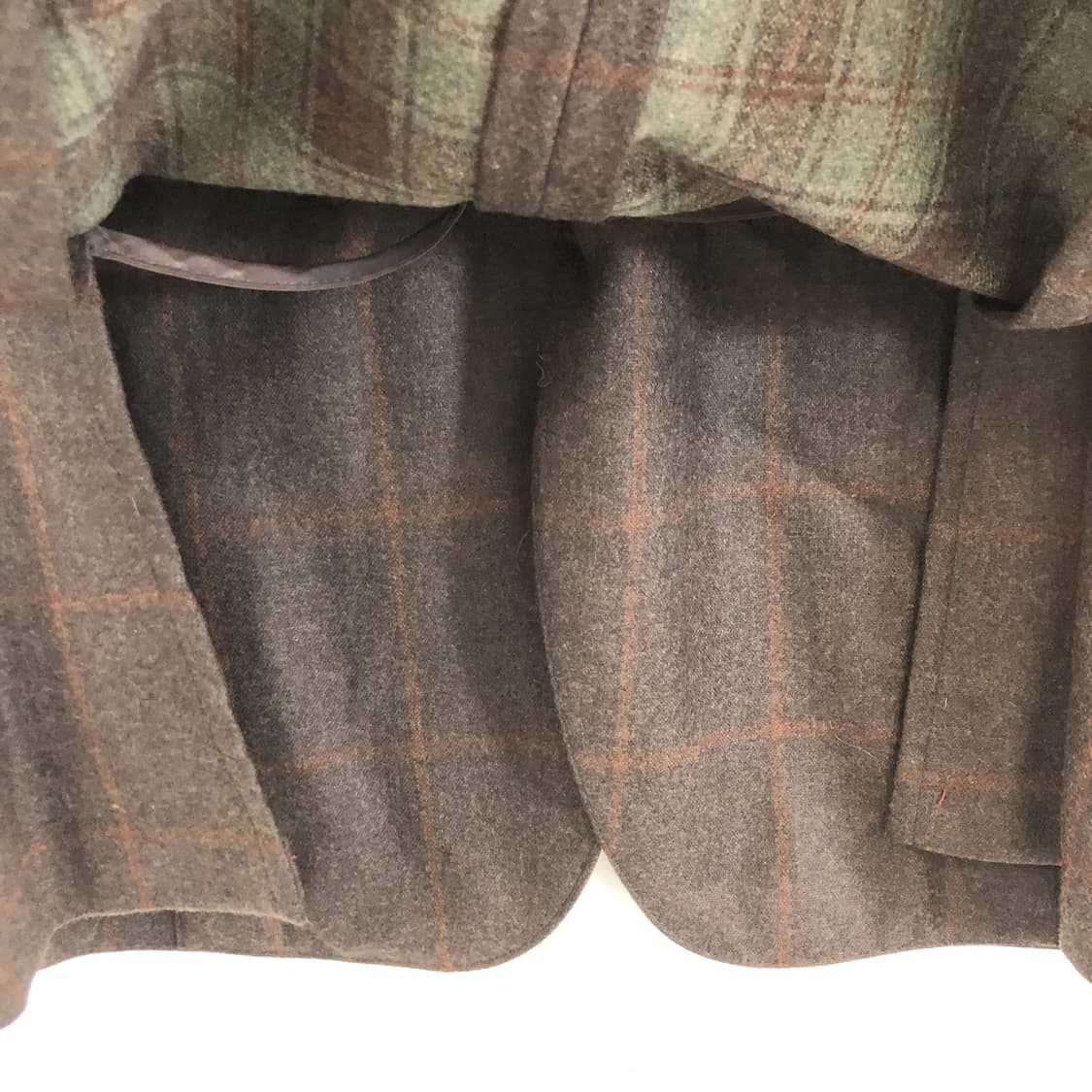 닥스 울 100% 브라운 체크 콤비자켓 100  상품이미지5