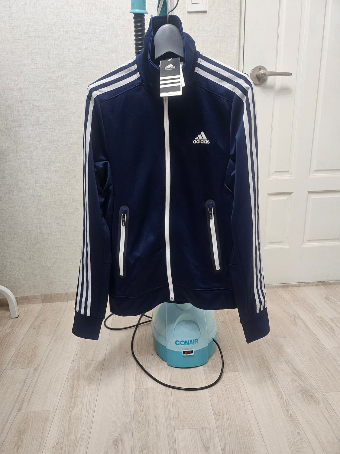 (90~95) ♡미착용♡ 아디다스 에센셜 [네이비] 트랙탑져지 상품이미지1