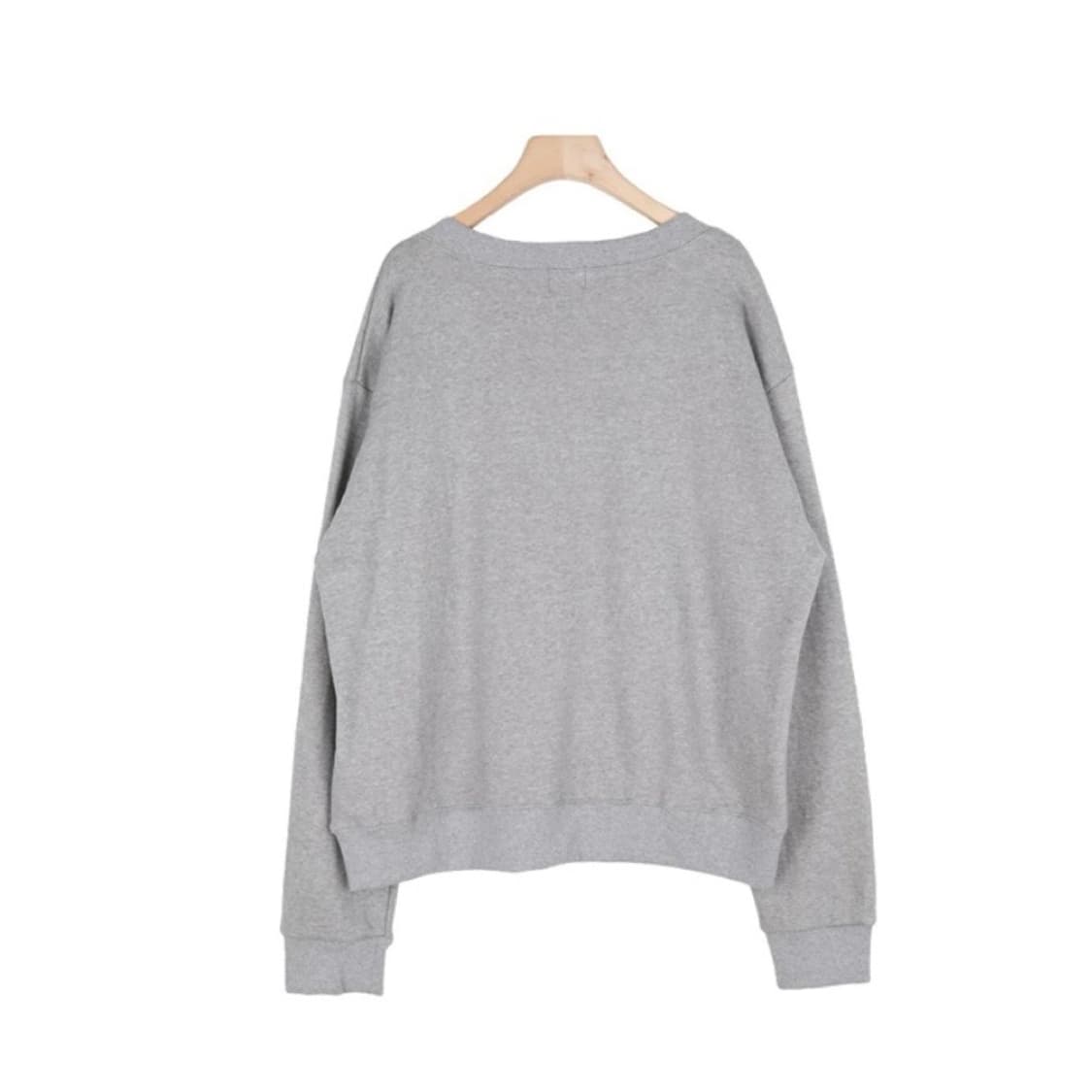 브이넥 맨투맨 그레이 애프터먼데이 블랙업 상품이미지2