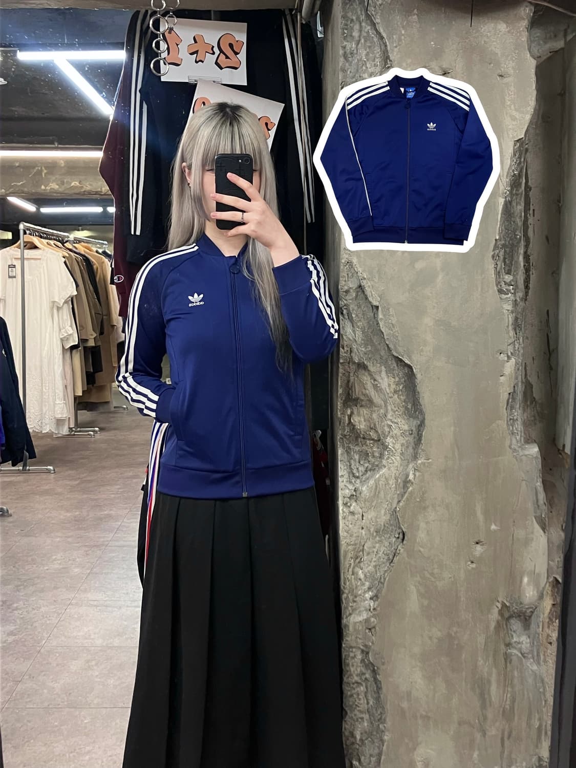 아디다스 슈퍼스타 져지 네이비 #csz3701 상품이미지1