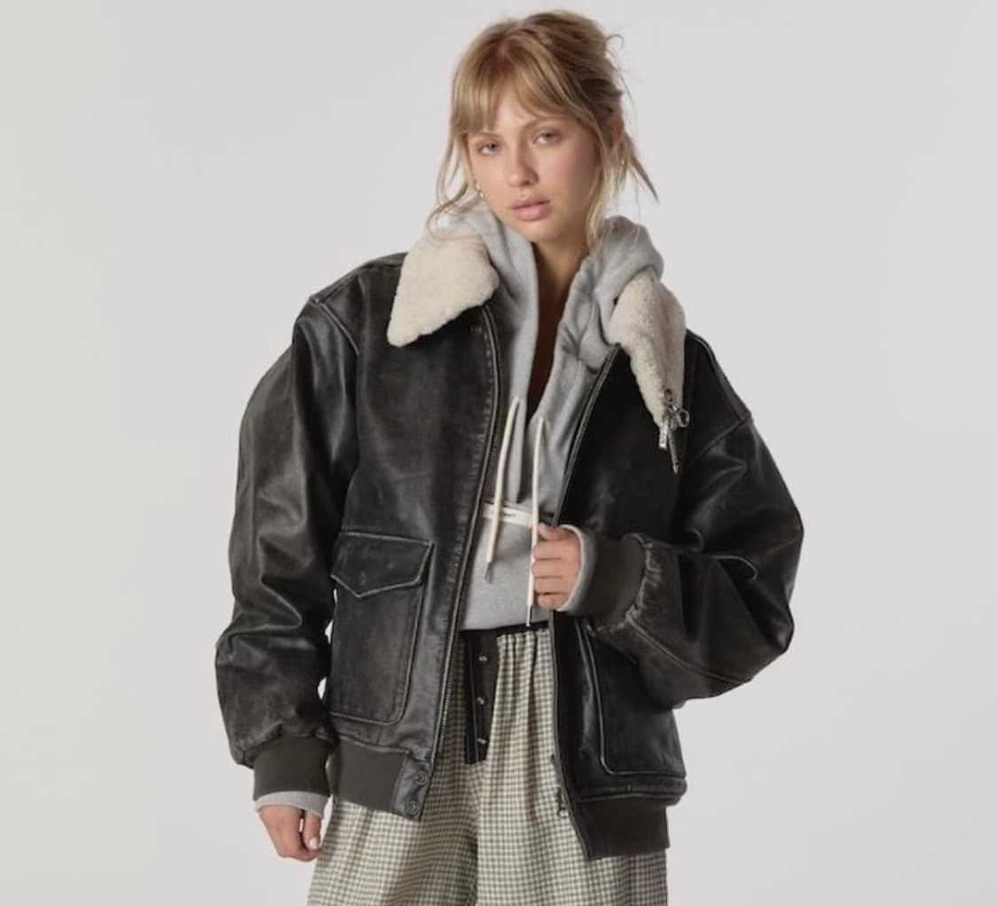 글로니 무스탕 가죽자켓양털탈부착가능 m 상품이미지1