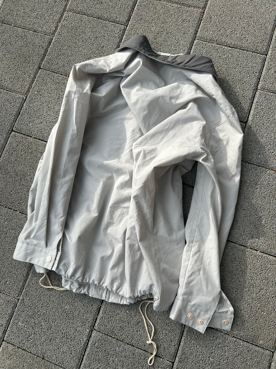 *Rare* Vtg 00s 입생로랑 라이트 그레이 블루종 자켓 상품이미지3