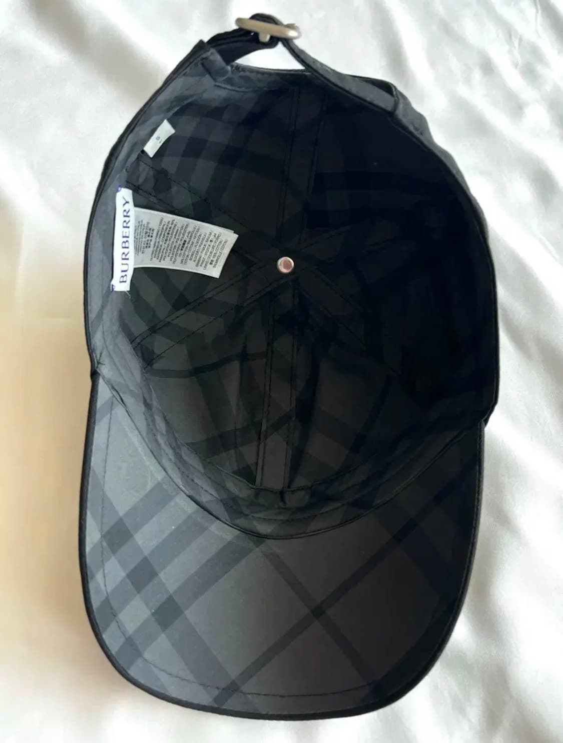 (무료배송 미실착/택O) 버버리 자수 볼캡 모자 EKD 블랙 상품이미지2