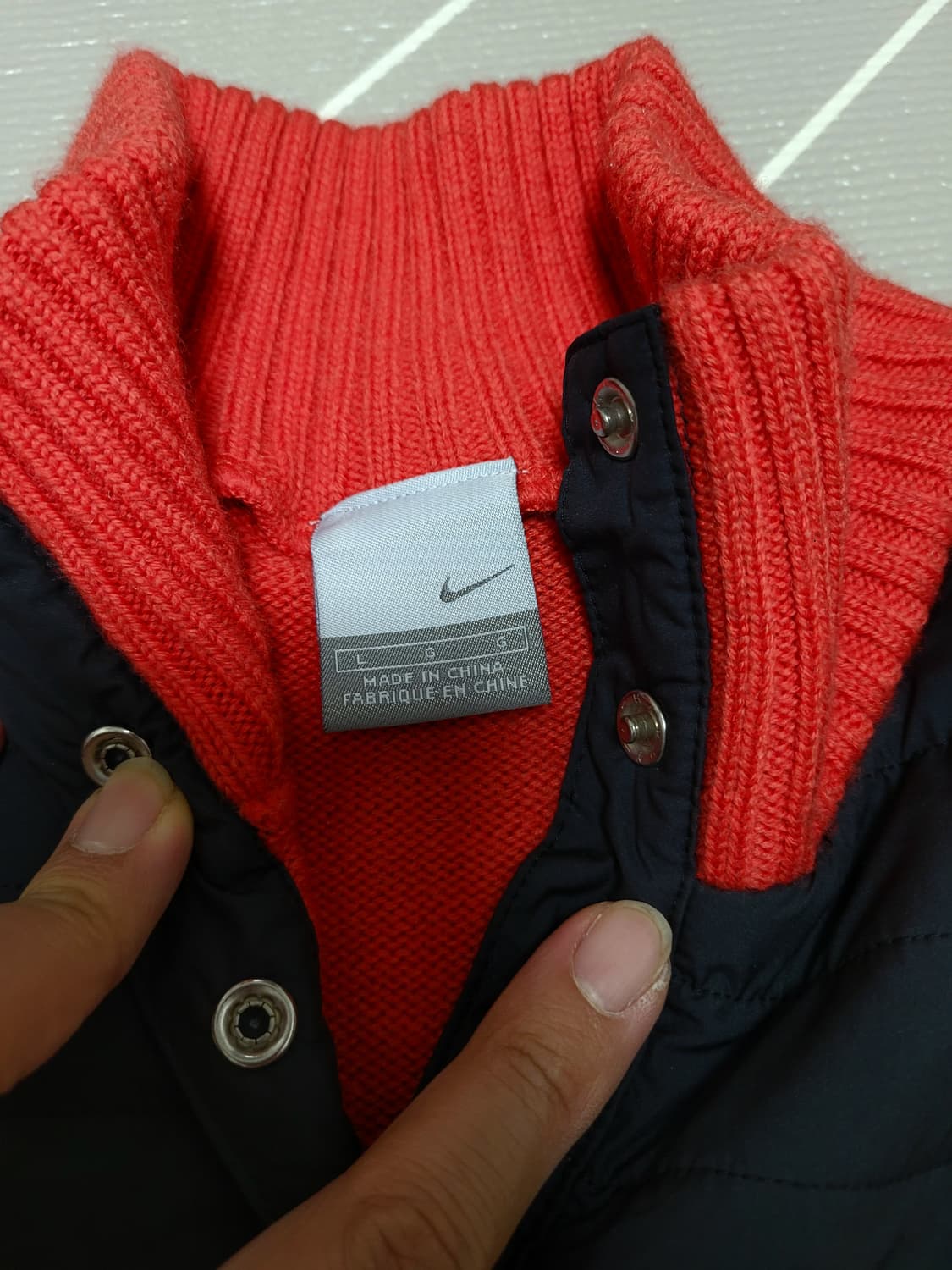 나이키 에어 골프 여성 울 하프 집업 니트 L 상품이미지6