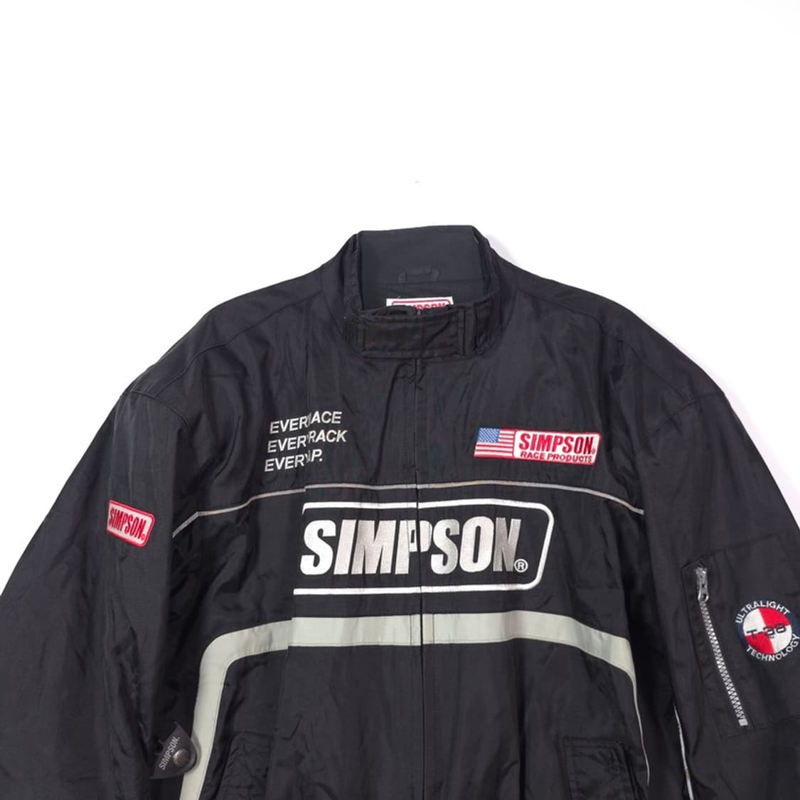 SIMPSON 올드스쿨 로고 자수 레이싱 자켓 L 상품이미지3