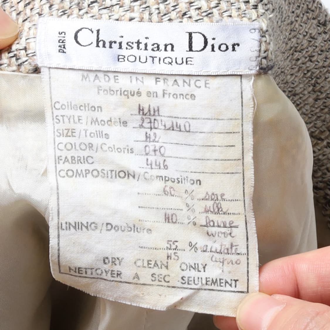 크리스챤 디올 Christian Dior Silk Blended Wool 상품이미지8