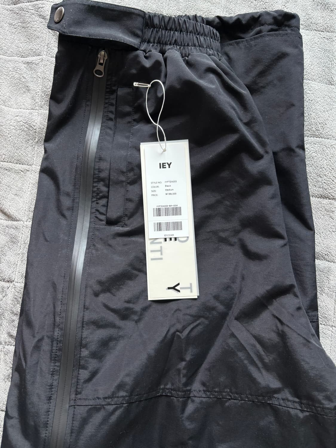 IEY 커버 집업 나일론팬츠 블랙 M 상품이미지4