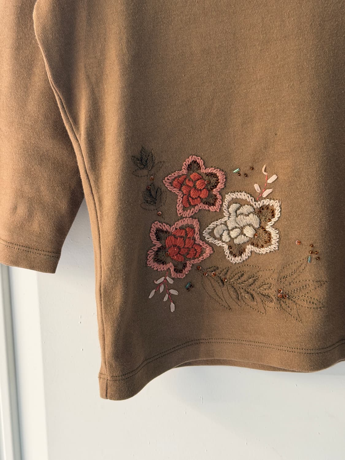 일본빈티지 자수 비즈 브이넥 상품이미지7