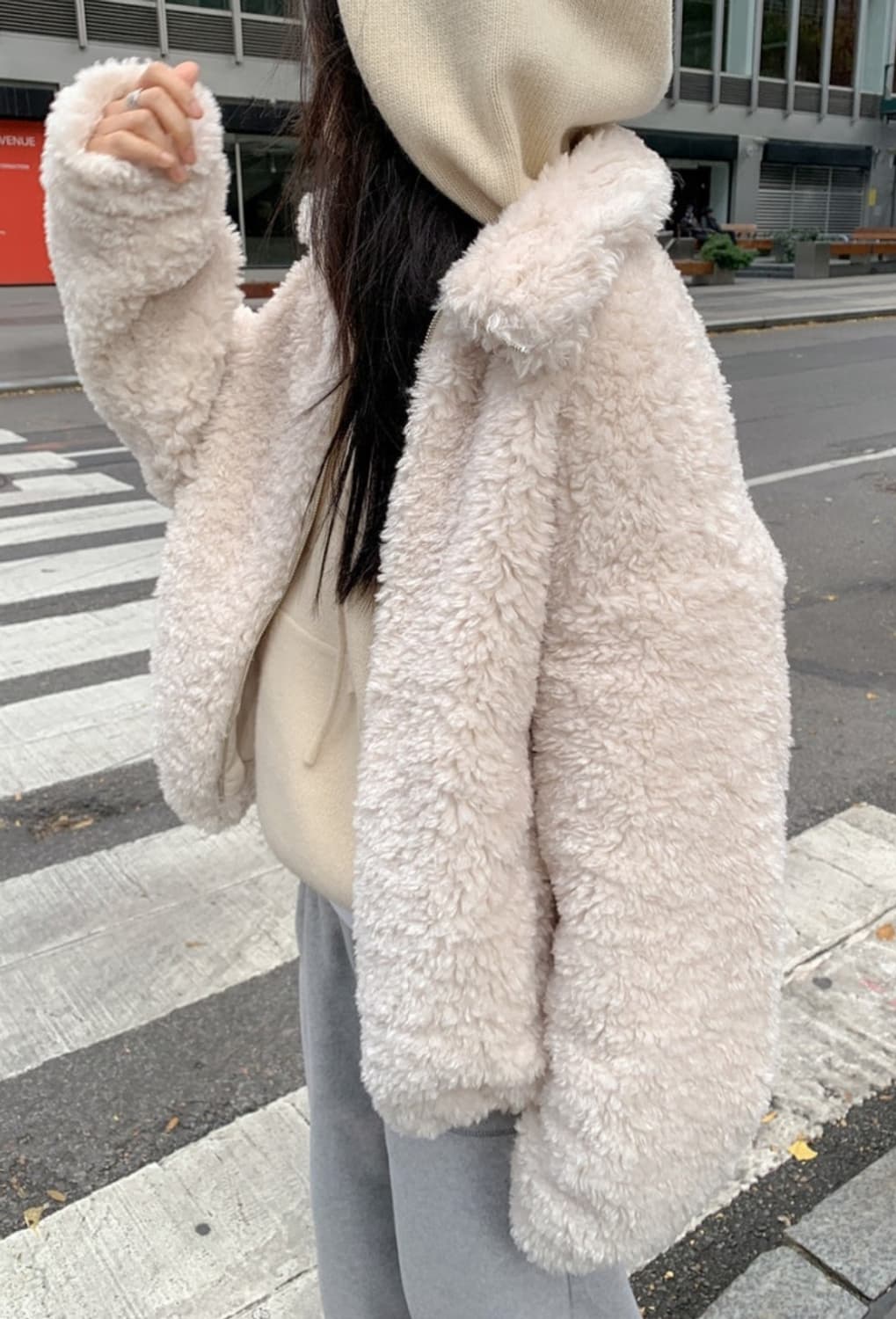 헤이그 폴라베어집업 아이보리 상품이미지1