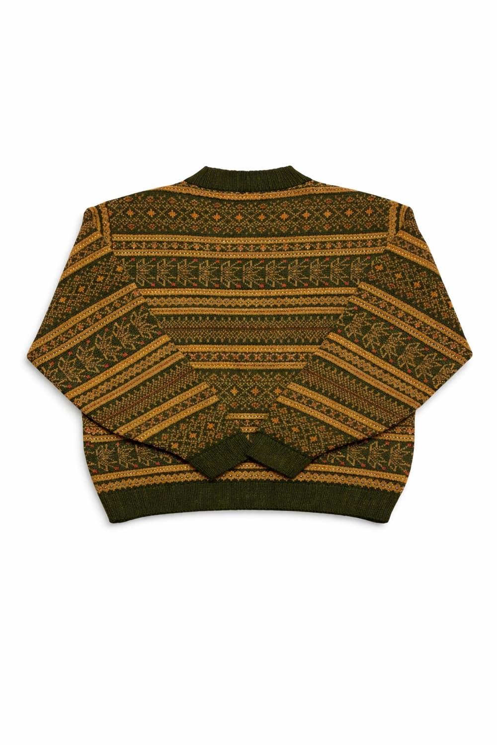 JPN 80s~90s 일본 빈티지 페어아일 울 레트로 니트 가디건 L 상품이미지2