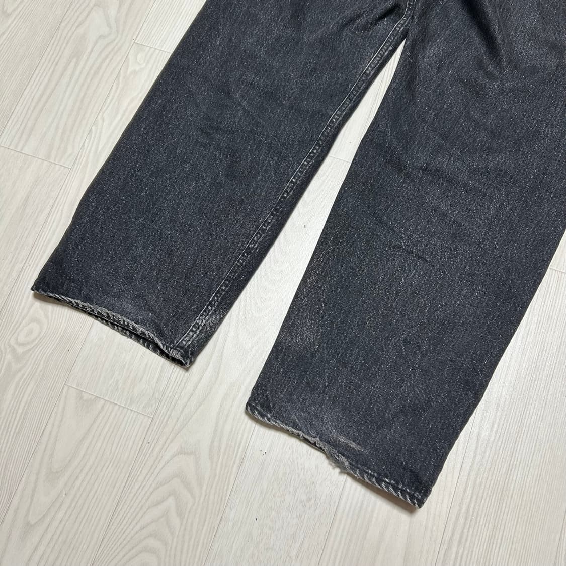 [L] 엔즈앤드민즈 Ends and means 5포켓 데님 블랙 상품이미지6