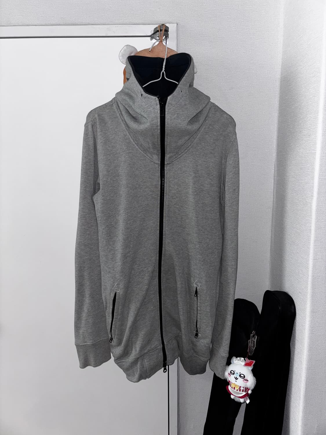 moussy 프린팅 오버핏 하이넥 후드집업 상품이미지2