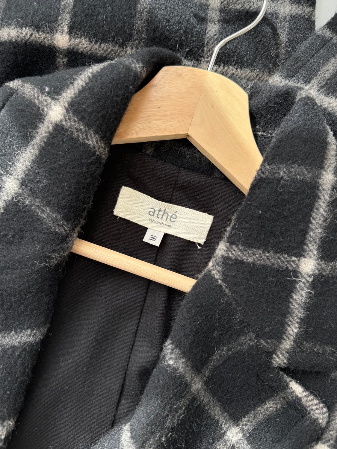 아떼 바네사 브루노 체크 더블코트 상품이미지6