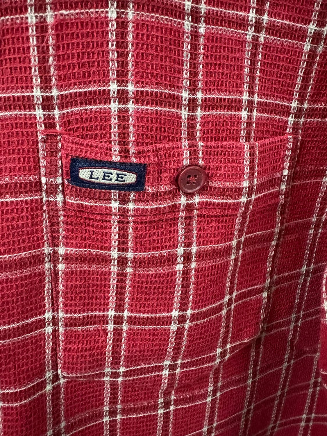 Lee 레드 깅엄체크 워크셔츠 상품이미지2