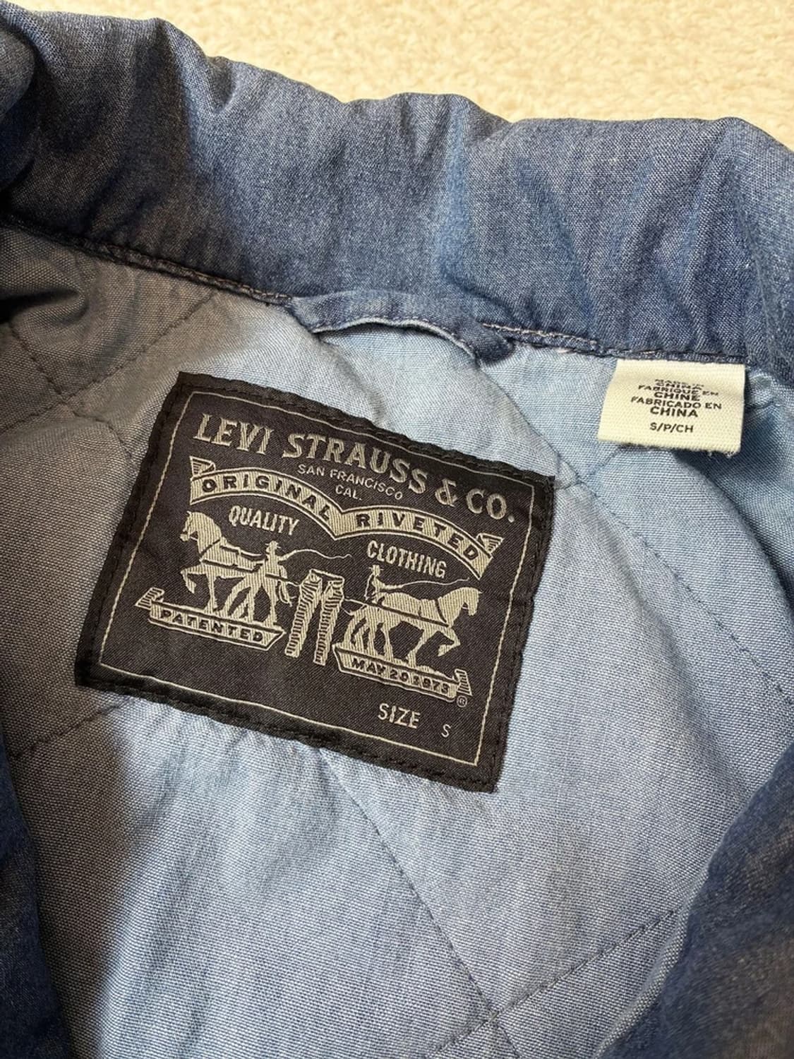 리바이스 00's 데님 봄버 필드 자켓 PN7376 상품이미지8