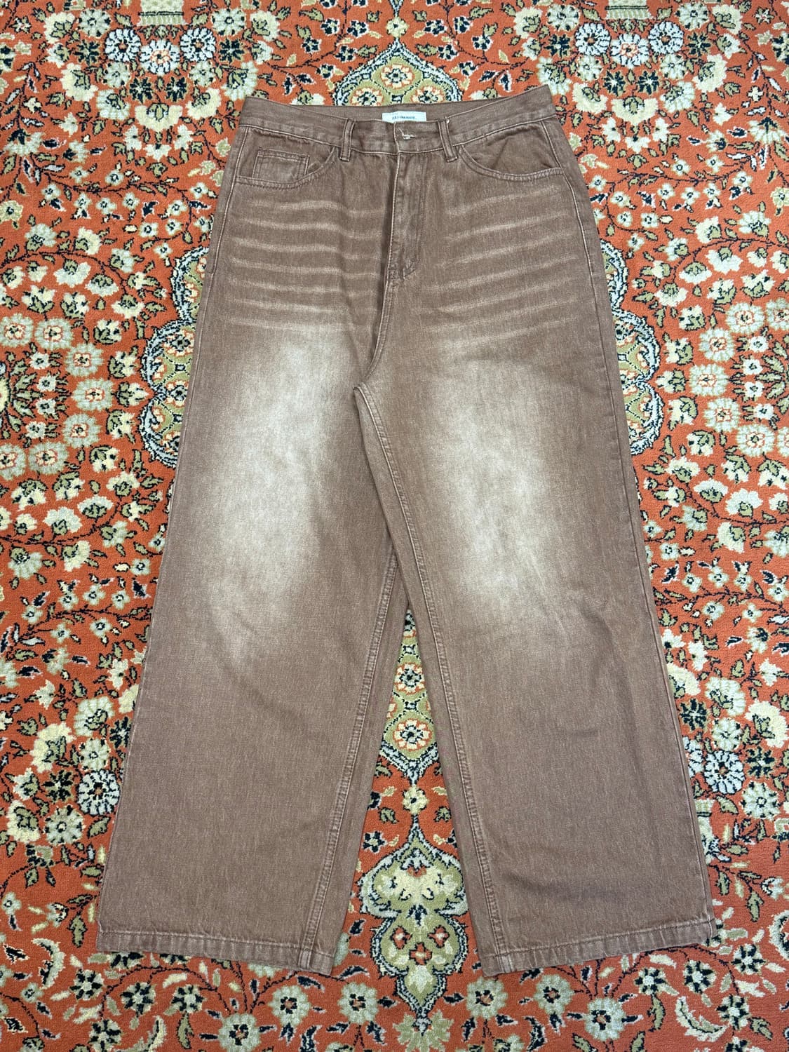 필루미네이트 브라운 워싱 데님 팬츠 L 상품이미지1