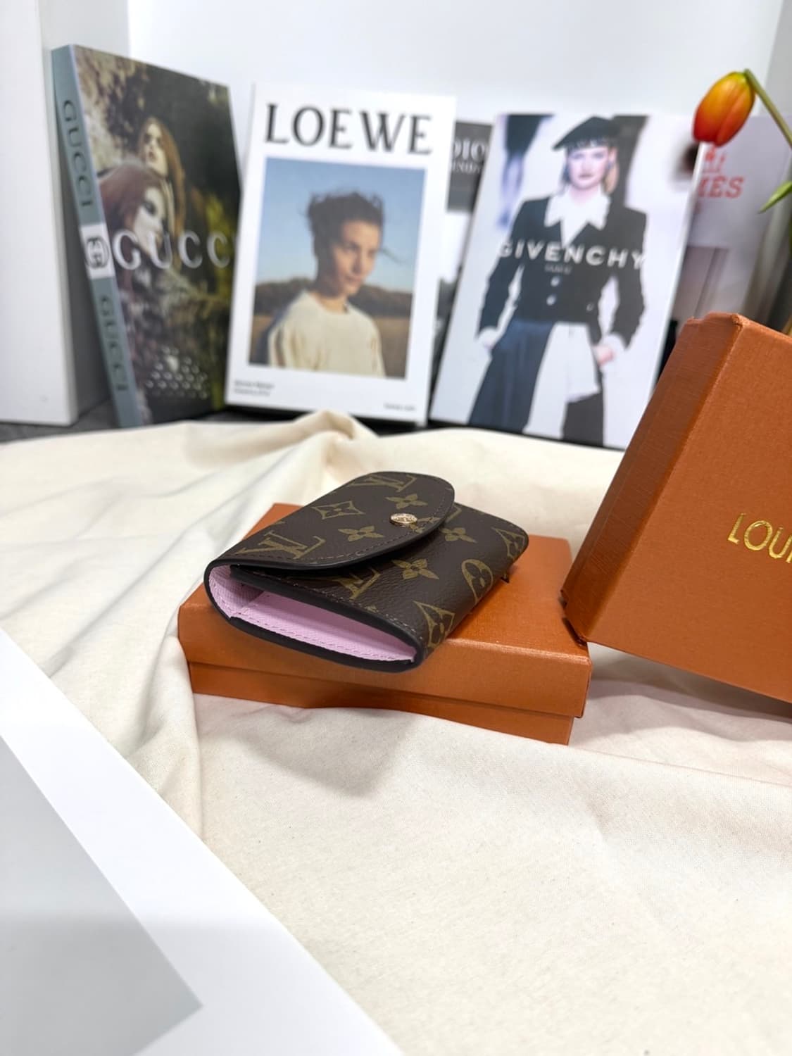 루이비통 모노그램 로잘리 코인퍼스 카드지갑 핑크  상품이미지2