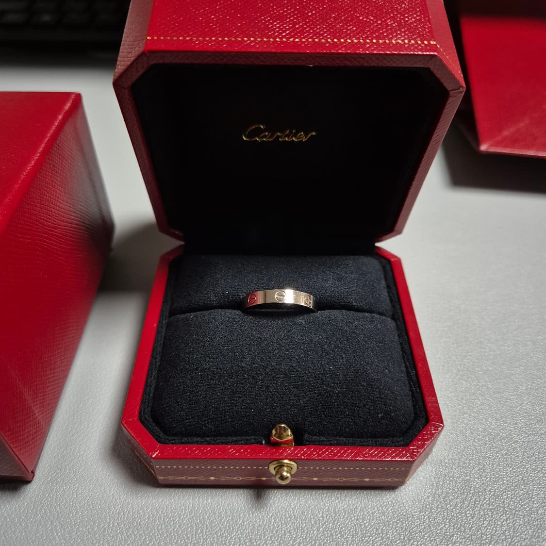 까르띠에 러브링 스몰 화이트골드 58호 (풀박스) 상품이미지2