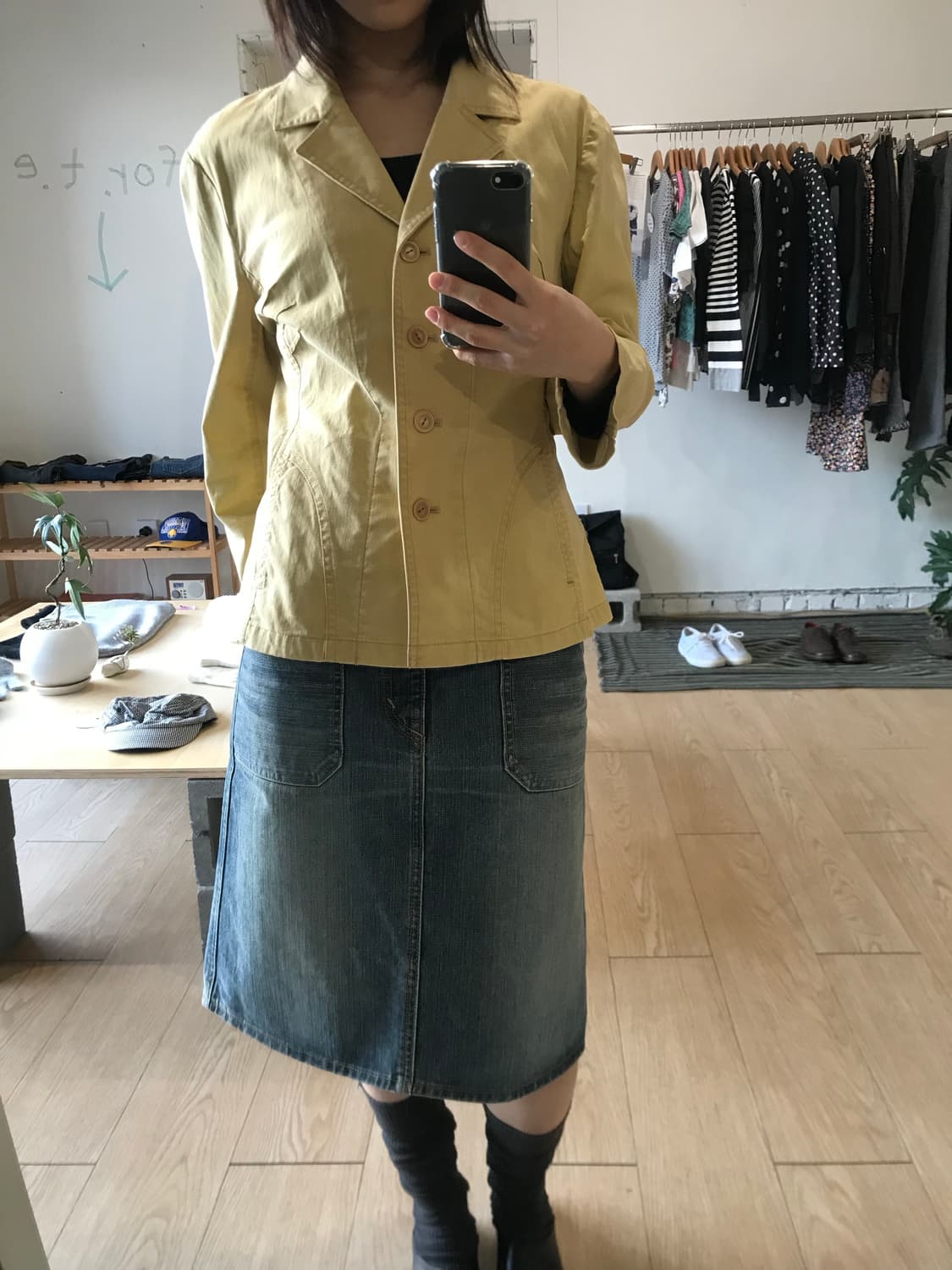 vintage yellow jacket 상품이미지3