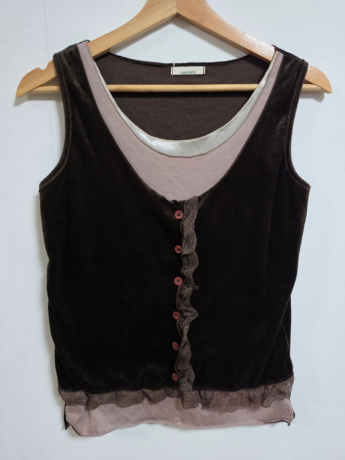 일본빈티지 레이어드 베스트 상품이미지1