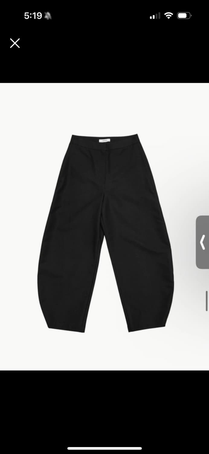 Amomento 아모멘토 curved leg pants 상품이미지1