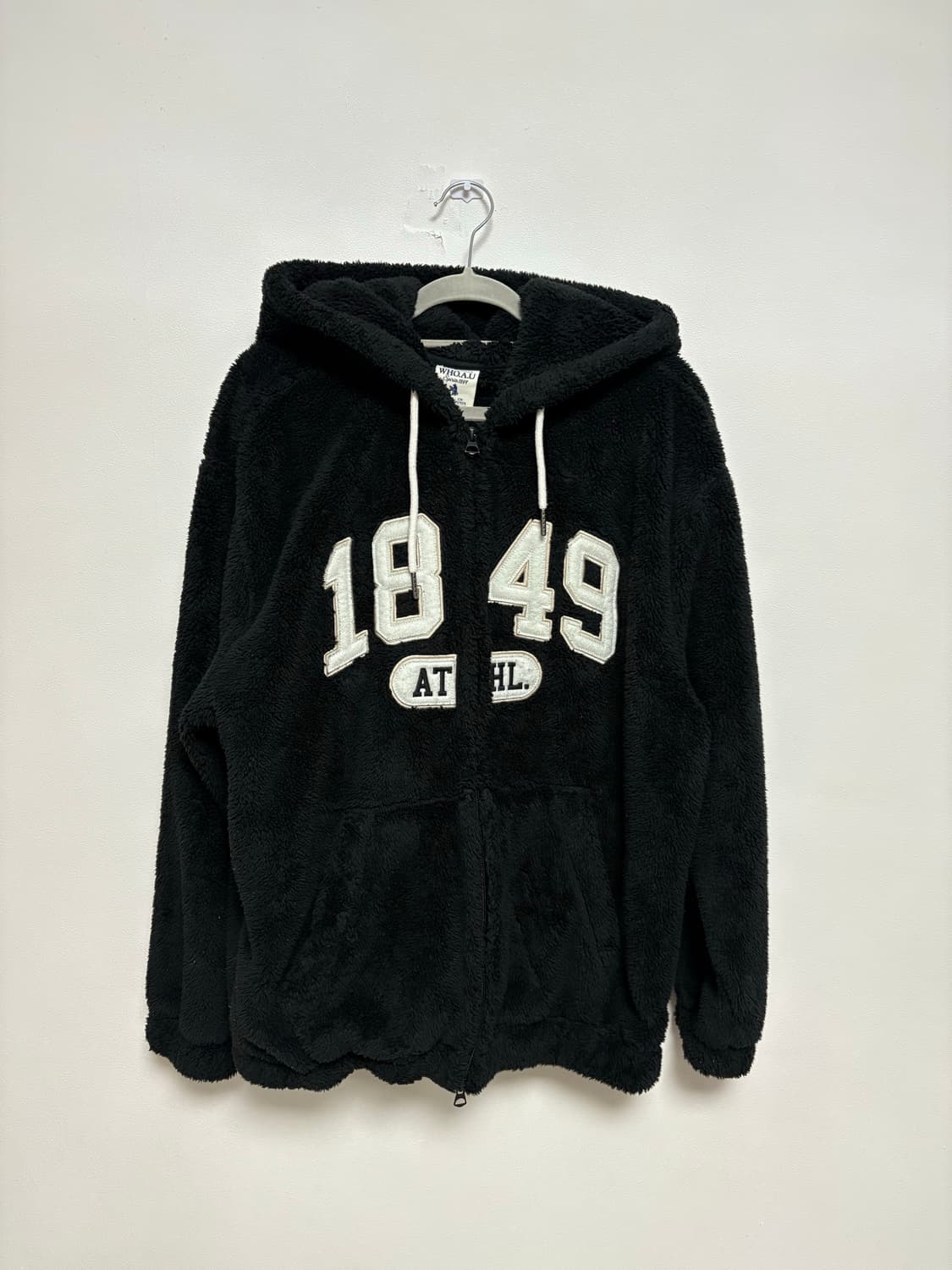 후아유 빅로고 후디 쉐르파 자켓 상품이미지2